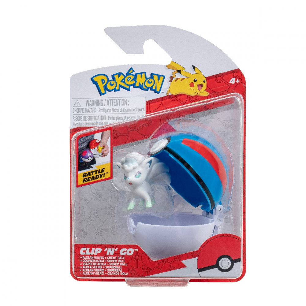 Pokemon - Set 2 figurine Clip n Go, (Alolan Vulpix & Great Ball) S14 varsta 3-5 ani ,5-7 ani ,7-9 ani ,9-12 ani ,12-14 ani ,14-18 ani ,18+, Baieti [1]