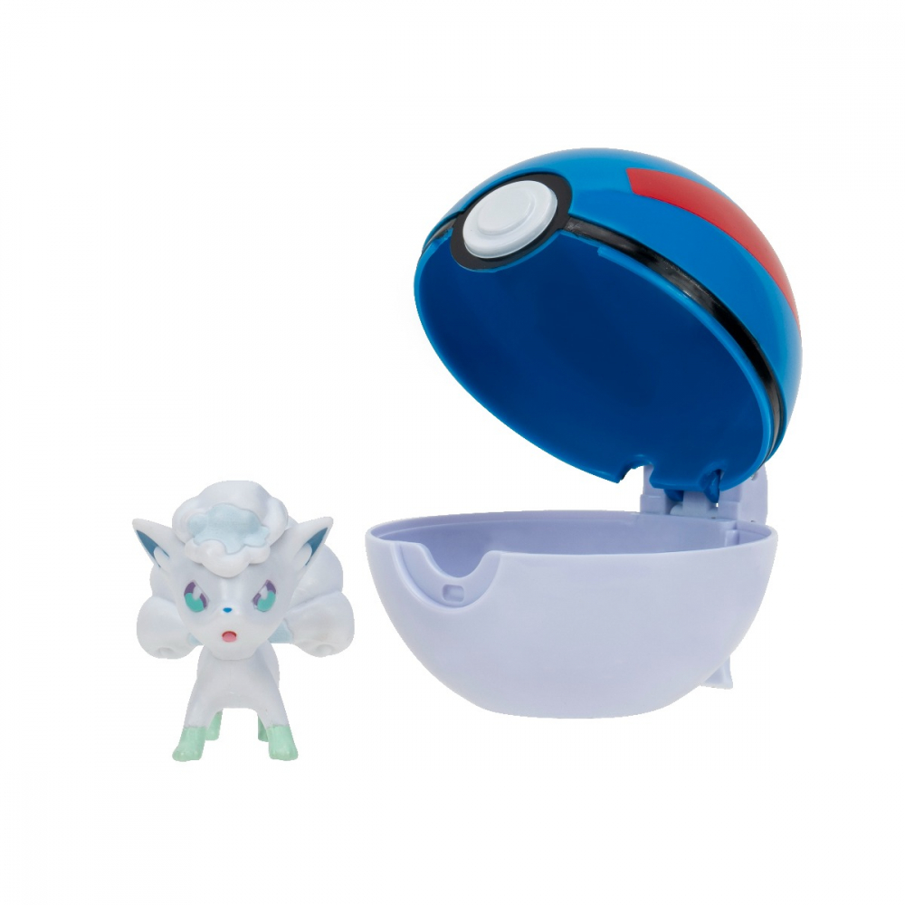 Pokemon - Set 2 figurine Clip n Go, (Alolan Vulpix & Great Ball) S14 varsta 3-5 ani ,5-7 ani ,7-9 ani ,9-12 ani ,12-14 ani ,14-18 ani ,18+, Baieti [4]