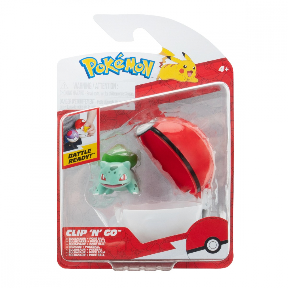 Pokemon - Set 2 figurine Clip n Go, Bulbasaur #1 with PokÃ© Ball W18 varsta 3-5 ani ,5-7 ani ,7-9 ani ,9-12 ani ,12-14 ani ,14-18 ani ,18+, Baieti [1]