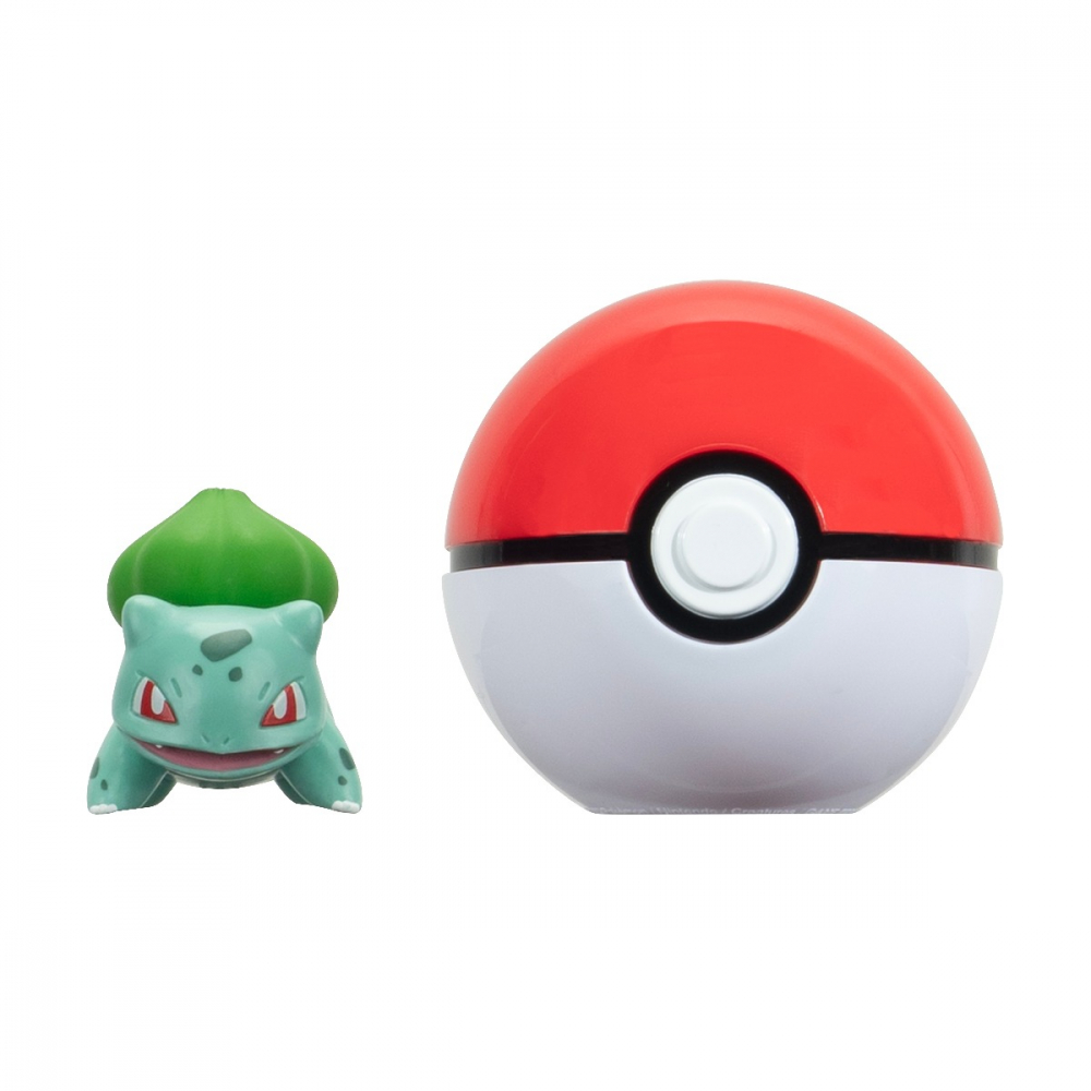 Pokemon - Set 2 figurine Clip n Go, Bulbasaur #1 with PokÃ© Ball W18 varsta 3-5 ani ,5-7 ani ,7-9 ani ,9-12 ani ,12-14 ani ,14-18 ani ,18+, Baieti [2]