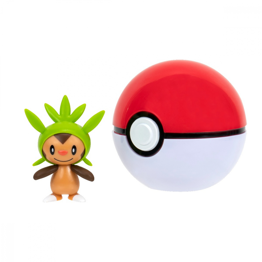 Pokemon - Set 2 figurine Clip n Go, (Chespin & Poke Ball) S14 varsta 3-5 ani ,5-7 ani ,7-9 ani ,9-12 ani ,12-14 ani ,14-18 ani ,18+, Baieti [4]