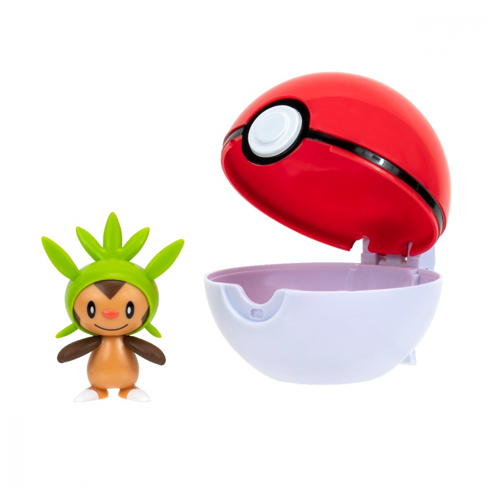 Pokemon - Set 2 figurine Clip n Go, (Chespin & Poke Ball) S14 varsta 3-5 ani ,5-7 ani ,7-9 ani ,9-12 ani ,12-14 ani ,14-18 ani ,18+, Baieti [3]