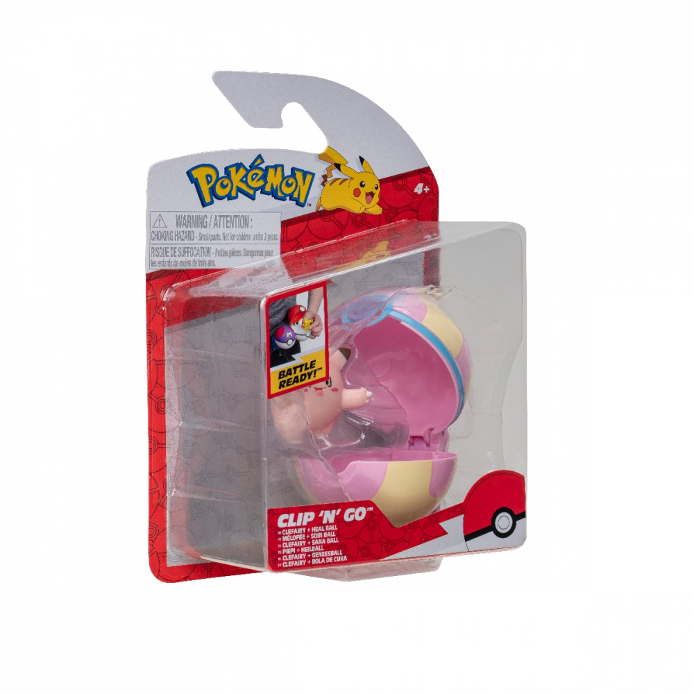 Pokemon - Set 2 figurine Clip n Go, (Clefairy & Heal Ball) S13 varsta 3-5 ani ,5-7 ani ,7-9 ani ,9-12 ani ,12-14 ani ,14-18 ani ,18+, Baieti [5]