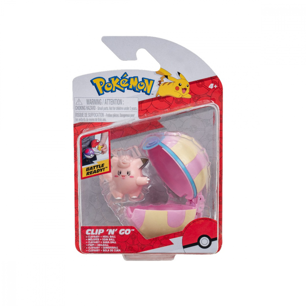 Pokemon - Set 2 figurine Clip n Go, (Clefairy & Heal Ball) S13 varsta 3-5 ani ,5-7 ani ,7-9 ani ,9-12 ani ,12-14 ani ,14-18 ani ,18+, Baieti [1]