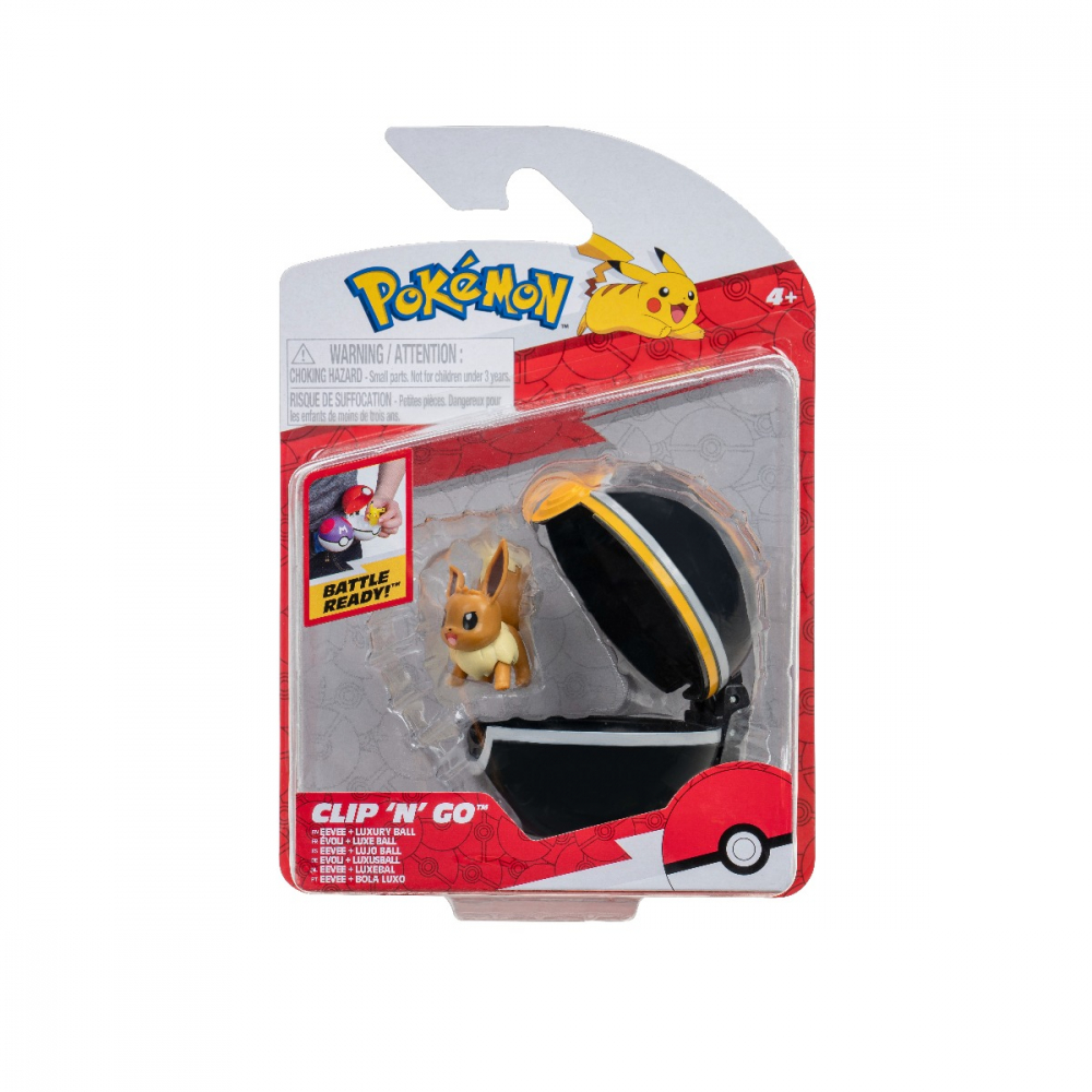 Pokemon - Set 2 figurine Clip n Go, (Eevee #3 & Luxury Ball) S13 varsta 3-5 ani ,5-7 ani ,7-9 ani ,9-12 ani ,12-14 ani ,14-18 ani ,18+, Baieti [1]