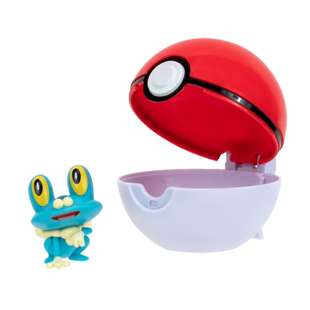 Pokemon - Set 2 figurine Clip n Go, (Froakie & Poke Ball) S14 varsta 3-5 ani ,5-7 ani ,7-9 ani ,9-12 ani ,12-14 ani ,14-18 ani ,18+, Baieti [3]
