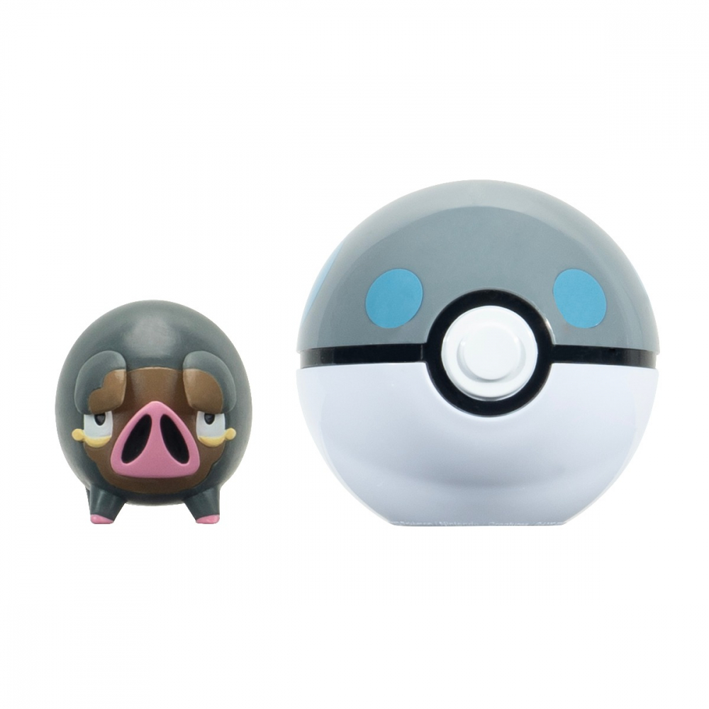 Pokemon - Set 2 figurine Clip n Go, Lechonk with Heavy Ball W18 varsta 3-5 ani ,5-7 ani ,7-9 ani ,9-12 ani ,12-14 ani ,14-18 ani ,18+, Baieti [2]