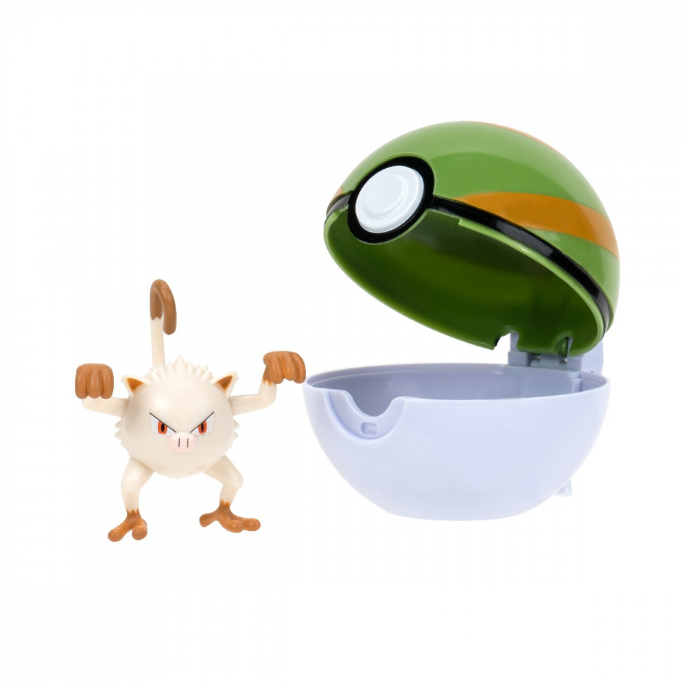 Pokemon - Set 2 figurine Clip n Go, (Mankey & Nest Ball) S14 varsta 3-5 ani ,5-7 ani ,7-9 ani ,9-12 ani ,12-14 ani ,14-18 ani ,18+, Baieti [3]