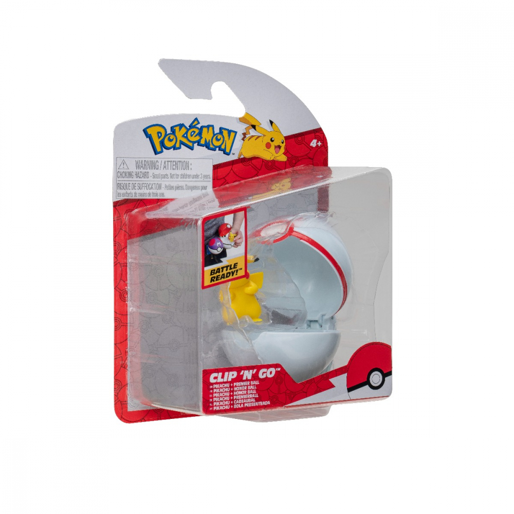 Pokemon - Set 2 figurine Clip n Go, (Pikachu #2 & Premier Ball) S13 varsta 3-5 ani ,5-7 ani ,7-9 ani ,9-12 ani ,12-14 ani ,14-18 ani ,18+, Baieti [5]