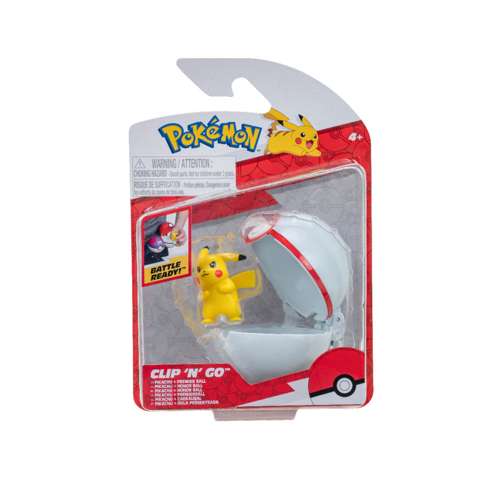 Pokemon - Set 2 figurine Clip n Go, (Pikachu #2 & Premier Ball) S13 varsta 3-5 ani ,5-7 ani ,7-9 ani ,9-12 ani ,12-14 ani ,14-18 ani ,18+, Baieti [1]