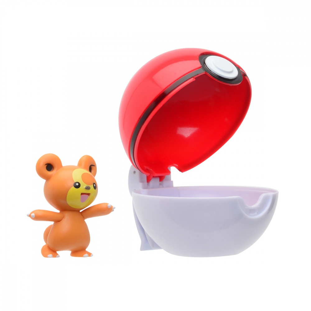 Pokemon - Set 2 figurine Clip n Go, (Teddiursa & Poke Ball) S9 varsta 3-5 ani ,5-7 ani ,7-9 ani ,9-12 ani ,12-14 ani ,14-18 ani ,18+, Baieti [3]