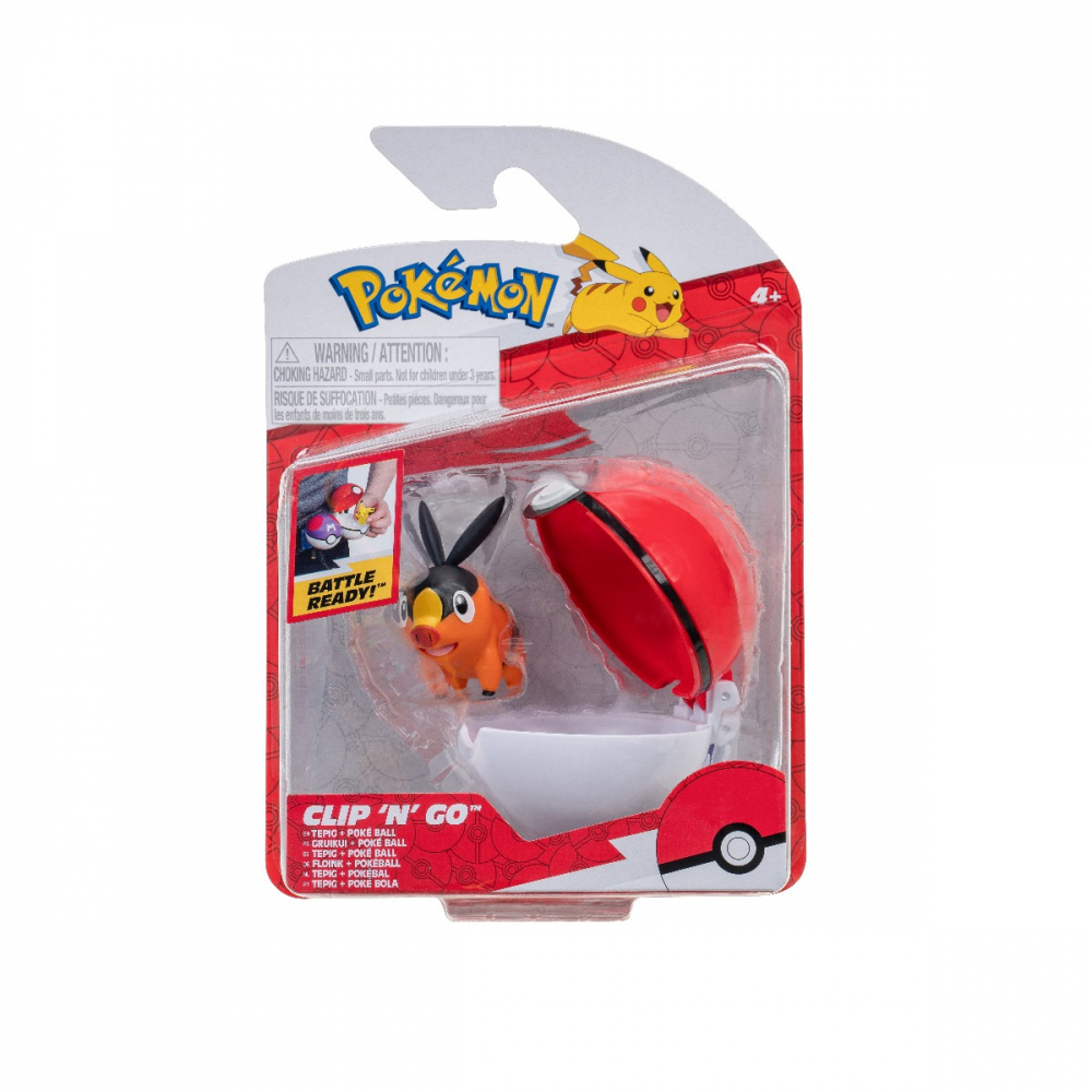 Pokemon - Set 2 figurine Clip n Go, (Tepig & Poke Ball) S13 varsta 3-5 ani ,5-7 ani ,7-9 ani ,9-12 ani ,12-14 ani ,14-18 ani ,18+, Baieti [1]