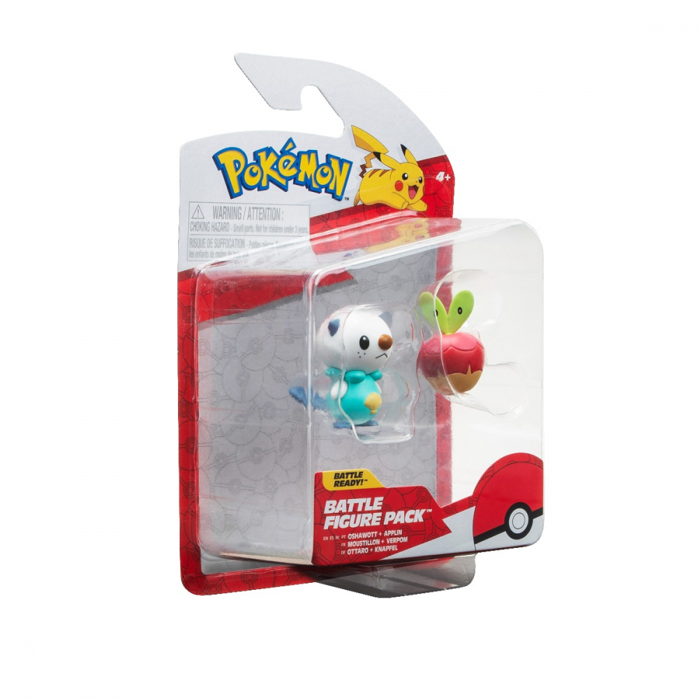 Pokemon - Set 2 figurine de actiune, (Applin & Oshawott) S14 varsta 3-5 ani ,5-7 ani ,7-9 ani ,9-12 ani ,12-14 ani ,14-18 ani ,18+, Baieti [7]