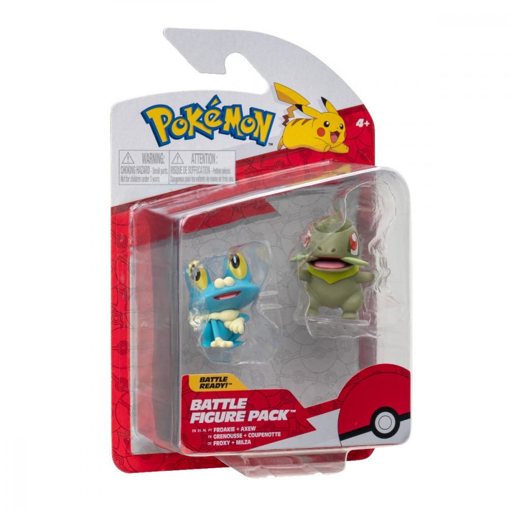 Pokemon - Set 2 figurine de actiune, (Axew & Froakie) S13 varsta 3-5 ani ,5-7 ani ,7-9 ani ,9-12 ani ,12-14 ani ,14-18 ani ,18+, Baieti [2]