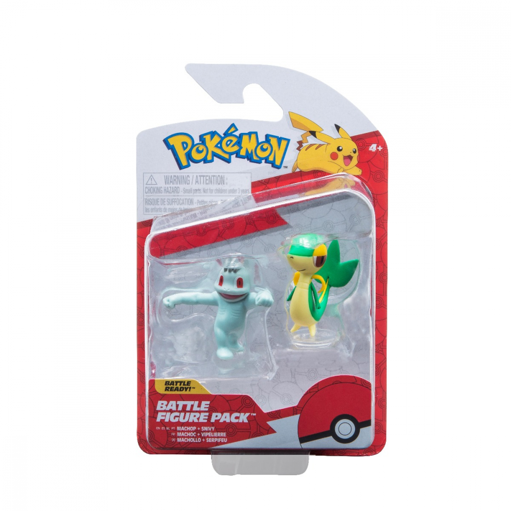 Pokemon - Set 2 figurine de actiune, (Machop & Snivy) S14 varsta 3-5 ani ,5-7 ani ,7-9 ani ,9-12 ani ,12-14 ani ,14-18 ani ,18+, Baieti [1]