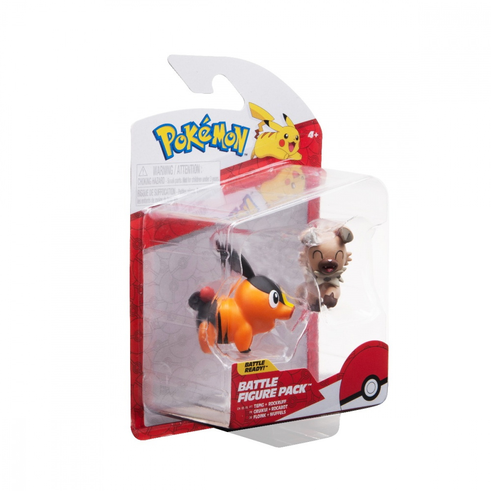 Pokemon - Set 2 figurine de actiune, (Tepig & Rockruff) S14 varsta 3-5 ani ,5-7 ani ,7-9 ani ,9-12 ani ,12-14 ani ,14-18 ani ,18+, Baieti [1]