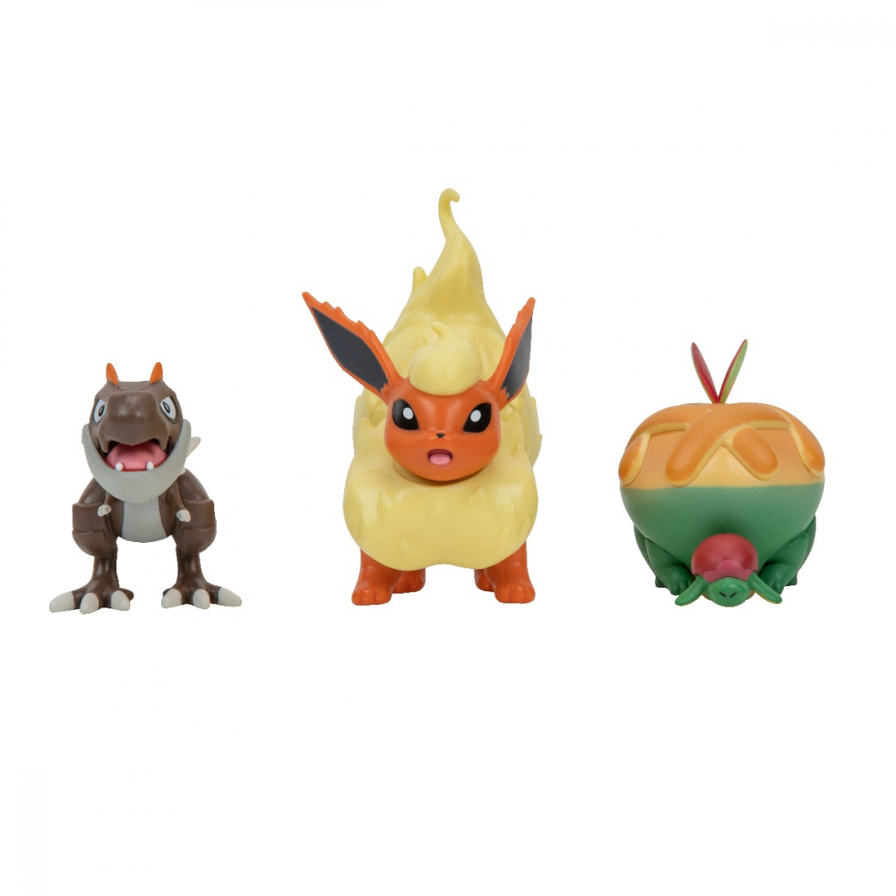 Pokemon - Set 3 figurine de actiune, (Appletun & Tyrunt & Flareon) S16 varsta 3-5 ani ,5-7 ani ,7-9 ani ,9-12 ani ,12-14 ani ,14-18 ani ,18+, Baieti [2]