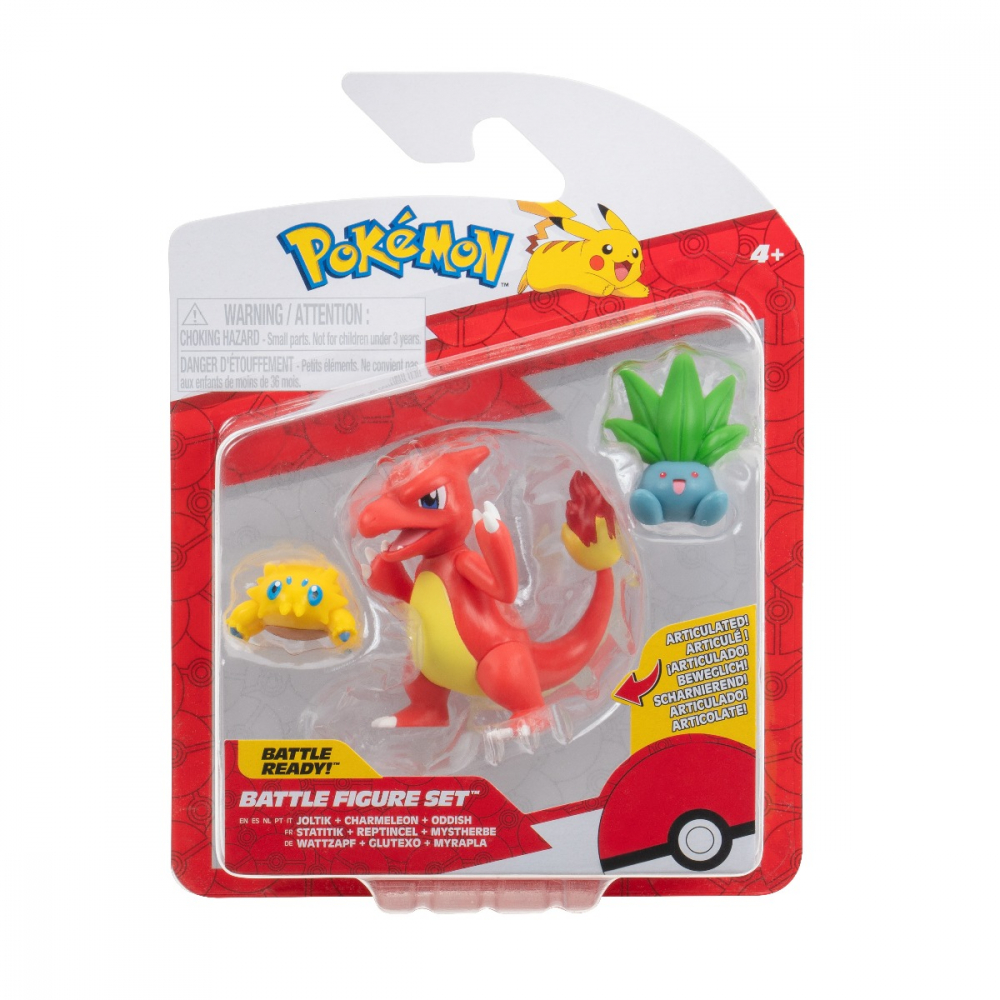 Pokemon - Set 3 figurine de actiune, Joltik, Oddish, Charmeleon W21 varsta 3-5 ani ,5-7 ani ,7-9 ani ,9-12 ani ,12-14 ani ,14-18 ani ,18+, Baieti [1]