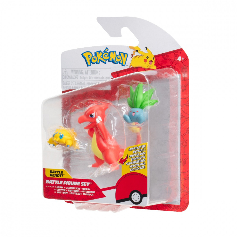 Pokemon - Set 3 figurine de actiune, Joltik, Oddish, Charmeleon W21 varsta 3-5 ani ,5-7 ani ,7-9 ani ,9-12 ani ,12-14 ani ,14-18 ani ,18+, Baieti [9]
