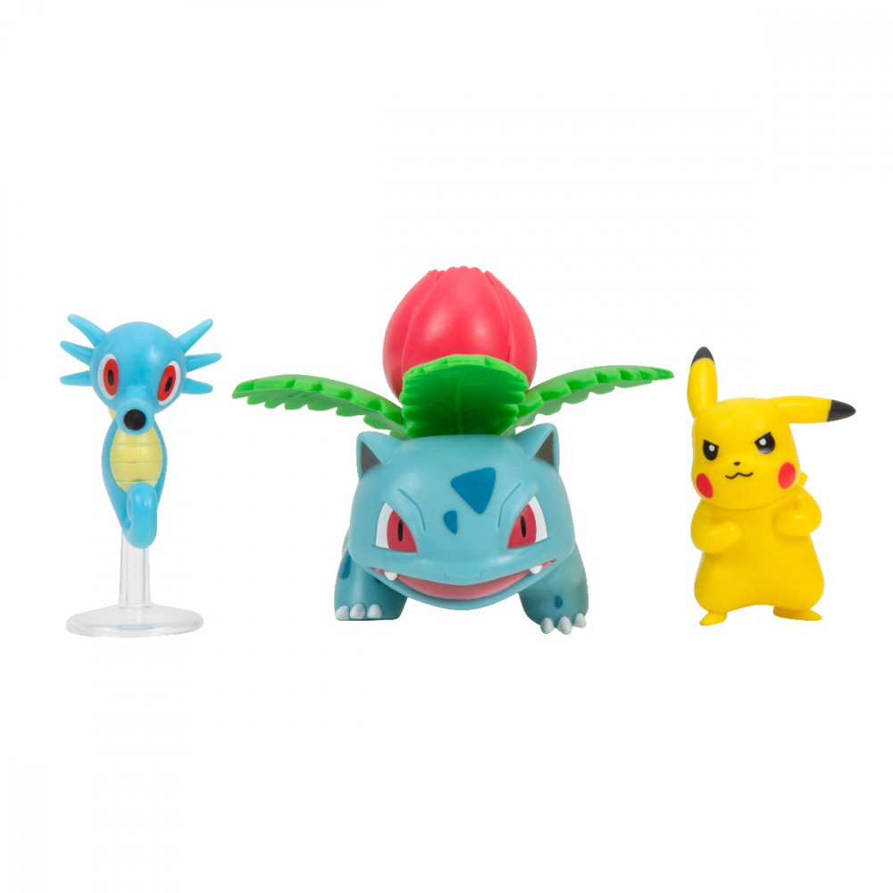Pokemon - Set 3 figurine de actiune, (Pikachu #2 & Horsea & Ivysaur) S16 varsta 3-5 ani ,5-7 ani ,7-9 ani ,9-12 ani ,12-14 ani ,14-18 ani ,18+, Baieti [2]