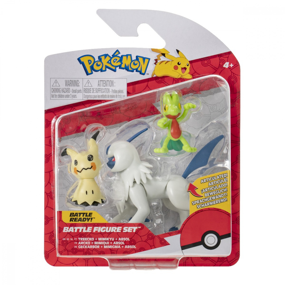 Pokemon - Set 3 figurine de actiune, (Treecko & Mimikyu & Absol) S12 varsta 3-5 ani ,5-7 ani ,7-9 ani ,9-12 ani ,12-14 ani ,14-18 ani ,18+, Baieti [1]