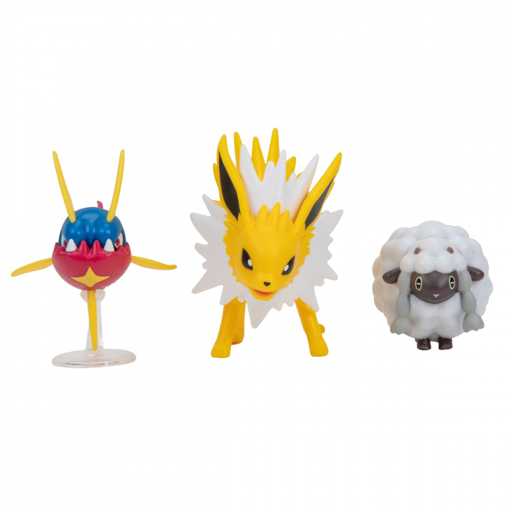 Pokemon - Set 3 figurine de actiune, (Wooloo & Carvanha & Jolteon) S16 varsta 3-5 ani ,5-7 ani ,7-9 ani ,9-12 ani ,12-14 ani ,14-18 ani ,18+, Baieti [2]