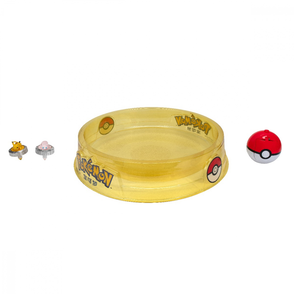 Pokemon - Set de joaca Battle Spinner cu doua figurine (Pikachu #1, Mew, PokÃ© Ball, & PokÃ© Ball) varsta 3-5 ani ,5-7 ani ,7-9 ani ,9-12 ani ,12-14 ani ,14-18 ani ,18+, Baieti [5]