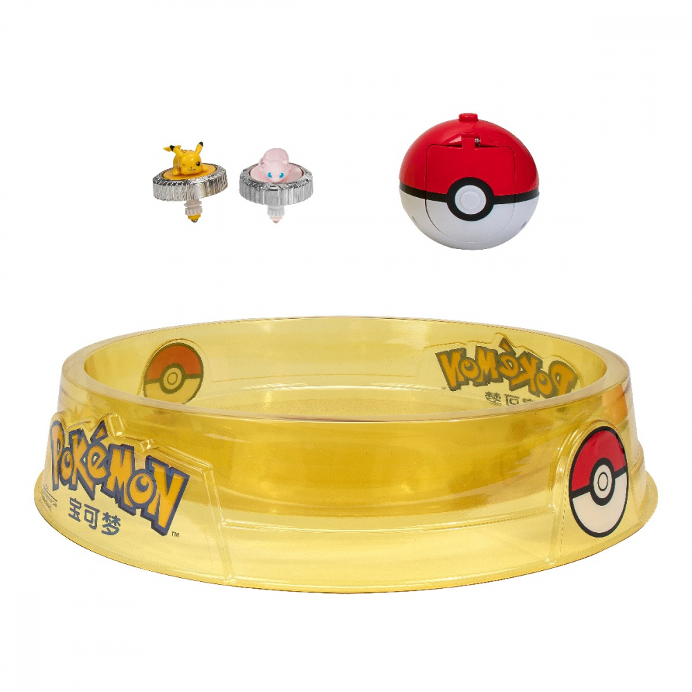 Pokemon - Set de joaca Battle Spinner cu doua figurine (Pikachu #1, Mew, PokÃ© Ball, & PokÃ© Ball) varsta 3-5 ani ,5-7 ani ,7-9 ani ,9-12 ani ,12-14 ani ,14-18 ani ,18+, Baieti [4]