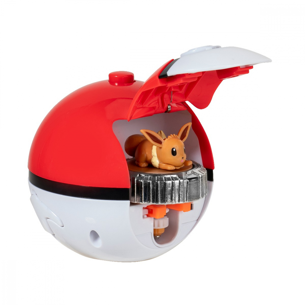 Pokemon - Set de joaca Battle Spinner cu figurina, Eevee & PokÃ© Ball varsta 3-5 ani ,5-7 ani ,7-9 ani ,9-12 ani ,12-14 ani ,14-18 ani ,18+, Baieti [4]