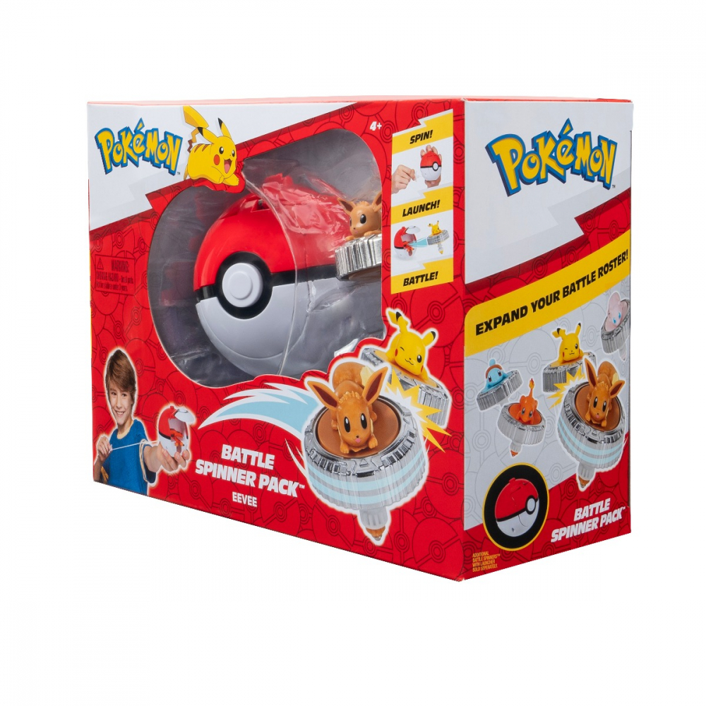 Pokemon - Set de joaca Battle Spinner cu figurina, Eevee & PokÃ© Ball varsta 3-5 ani ,5-7 ani ,7-9 ani ,9-12 ani ,12-14 ani ,14-18 ani ,18+, Baieti [9]