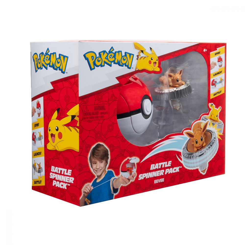 Pokemon - Set de joaca Battle Spinner cu figurina, Eevee & PokÃ© Ball varsta 3-5 ani ,5-7 ani ,7-9 ani ,9-12 ani ,12-14 ani ,14-18 ani ,18+, Baieti [8]