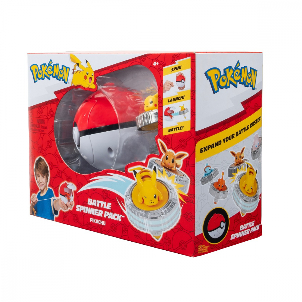 Pokemon - Set de joaca Battle Spinner cu figurina, Pikachu #1 & PokÃ© Ball varsta 3-5 ani ,5-7 ani ,7-9 ani ,9-12 ani ,12-14 ani ,14-18 ani ,18+, Baieti [9]