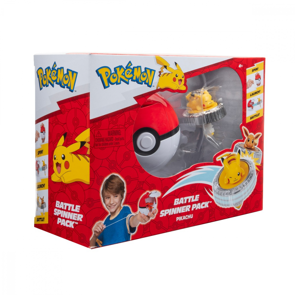 Pokemon - Set de joaca Battle Spinner cu figurina, Pikachu #1 & PokÃ© Ball varsta 3-5 ani ,5-7 ani ,7-9 ani ,9-12 ani ,12-14 ani ,14-18 ani ,18+, Baieti [8]