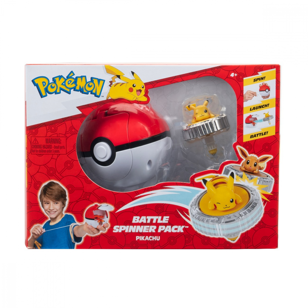 Pokemon - Set de joaca Battle Spinner cu figurina, Pikachu #1 & PokÃ© Ball varsta 3-5 ani ,5-7 ani ,7-9 ani ,9-12 ani ,12-14 ani ,14-18 ani ,18+, Baieti [1]