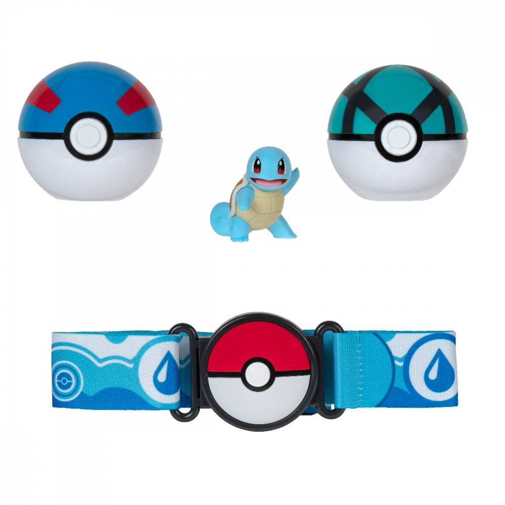 Pokemon - Set figurina si centura Clip n Go, (Great Ball & Net Ball & Squirtle #1) S13 varsta 3-5 ani ,5-7 ani ,7-9 ani ,9-12 ani ,12-14 ani ,14-18 ani ,18+, Baieti [2]