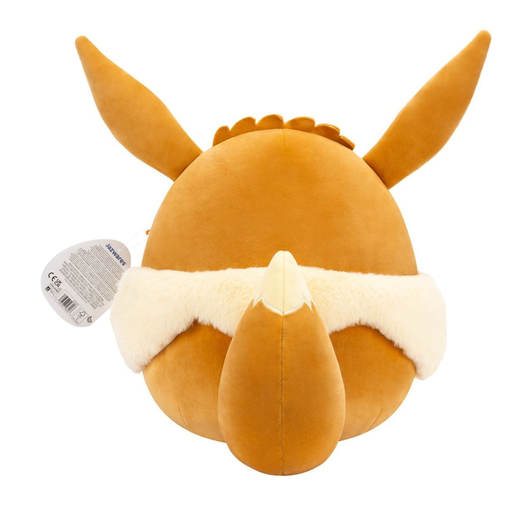 Pokemon Squishmallows - Jucarie de plus 25 cm, Eevee copii varsta 3-5 ani|5-7 ani|7-9 ani|9-12 ani|12-14 ani|14-18 ani [3]