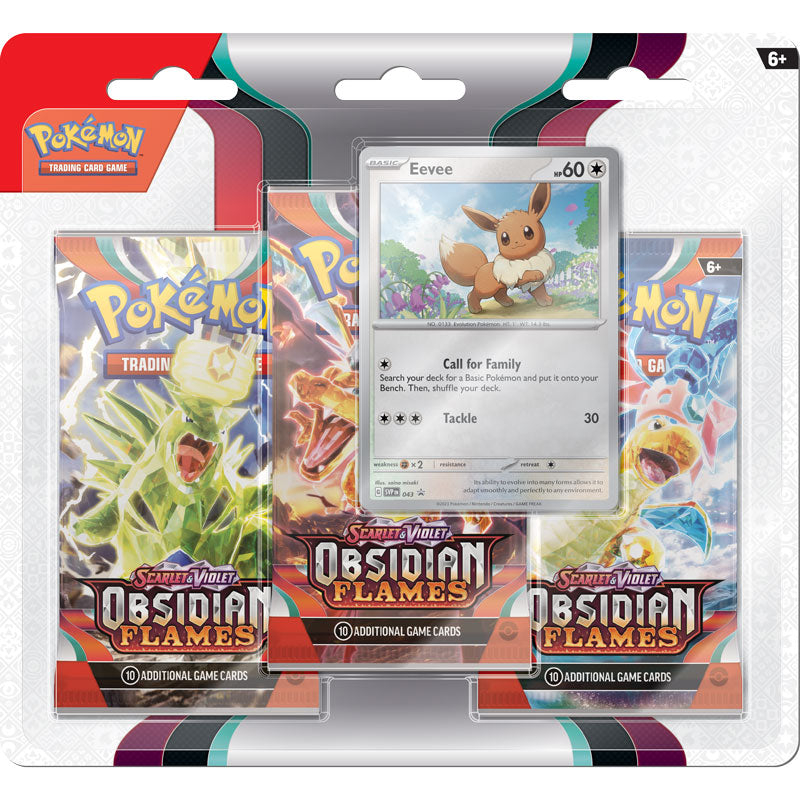 Pokemon TCG: SV03 Obsidian Flames - 3 Blister Booster [3]