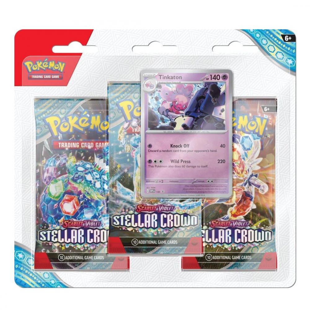 Pokemon TCG: SV07 Stellar Crown - 3 Blister Booster [3]