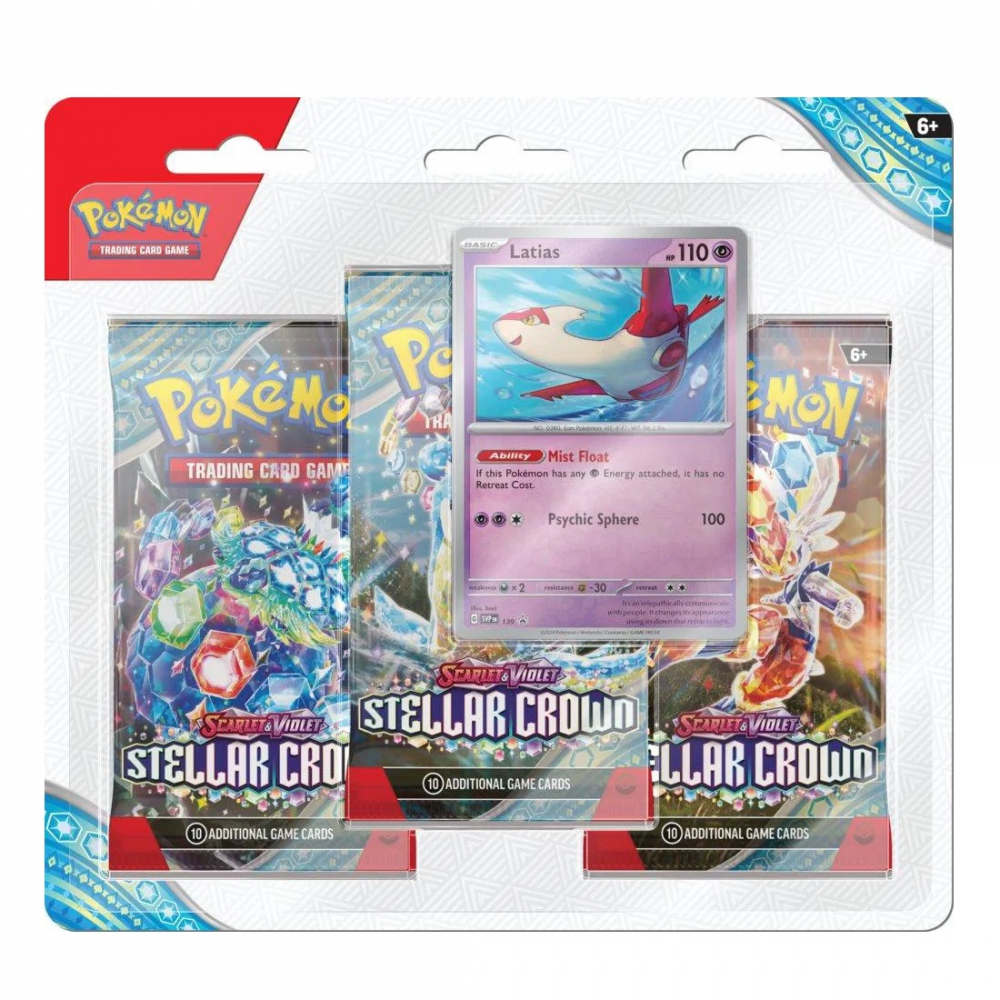 Pokemon TCG: SV07 Stellar Crown - 3 Blister Booster [2]