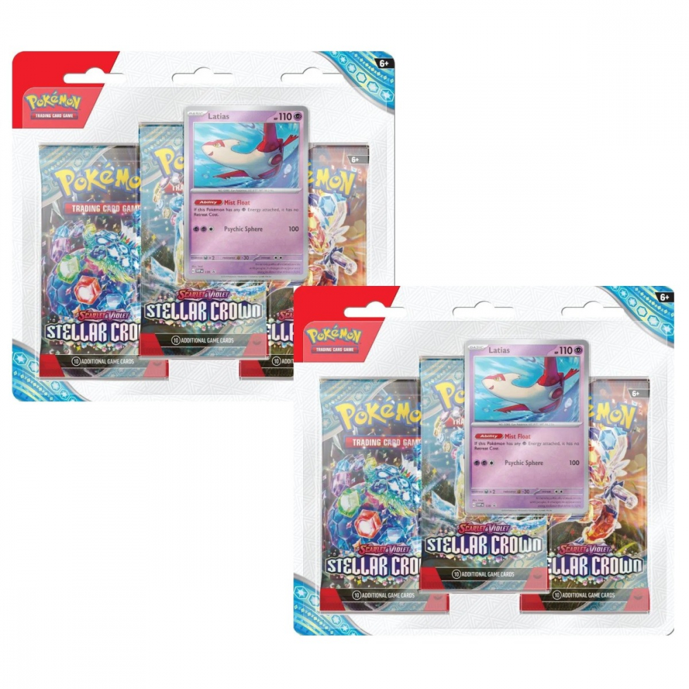 Pokemon TCG: SV07 Stellar Crown - 3 Blister Booster [1]