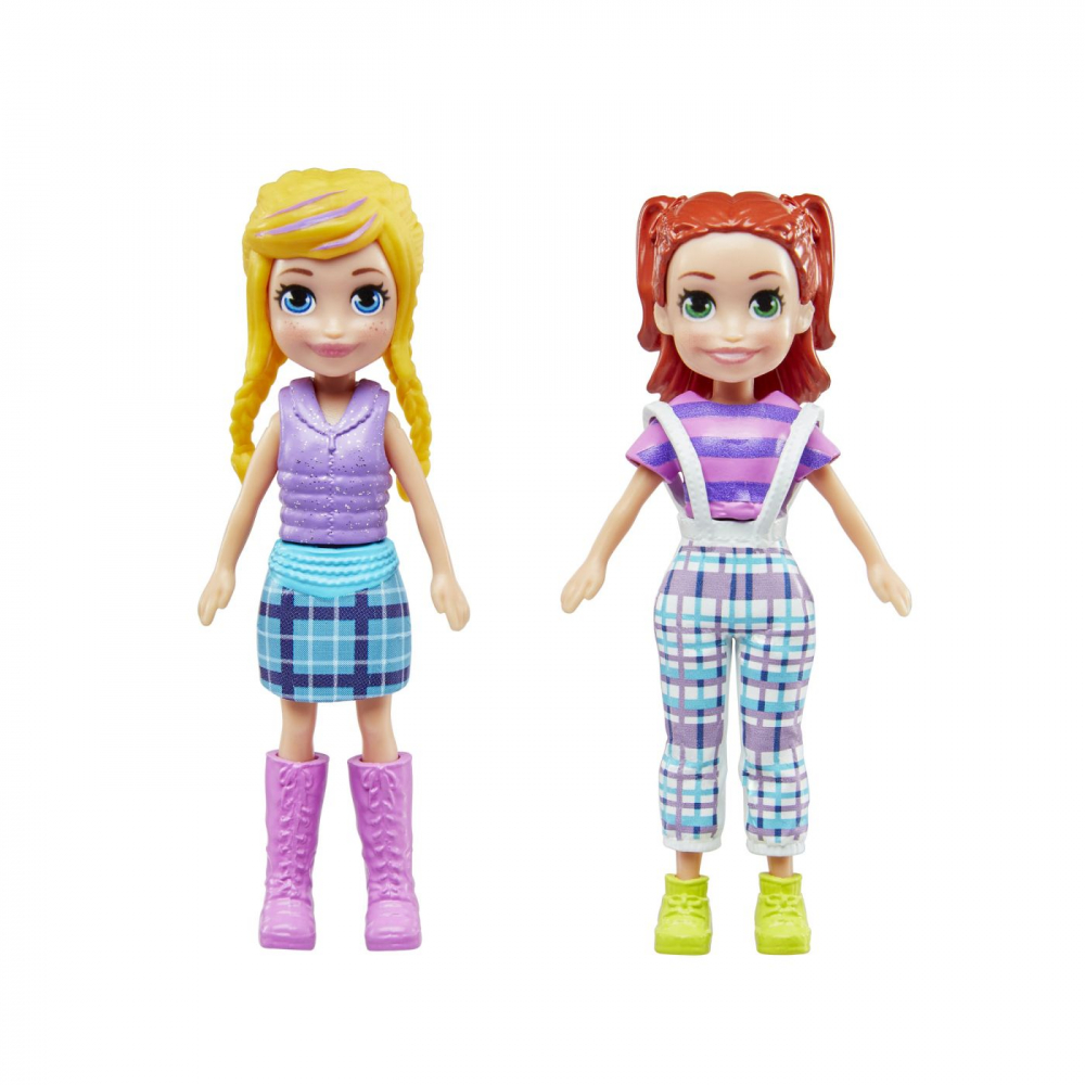 Polly pocket set 2 papusi si accesorii 27 piese, varsta de la 4 ani la 8 ani [7]