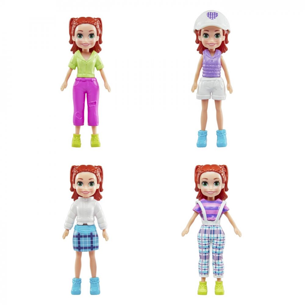Polly pocket set 2 papusi si accesorii 27 piese, varsta de la 4 ani la 8 ani [5]