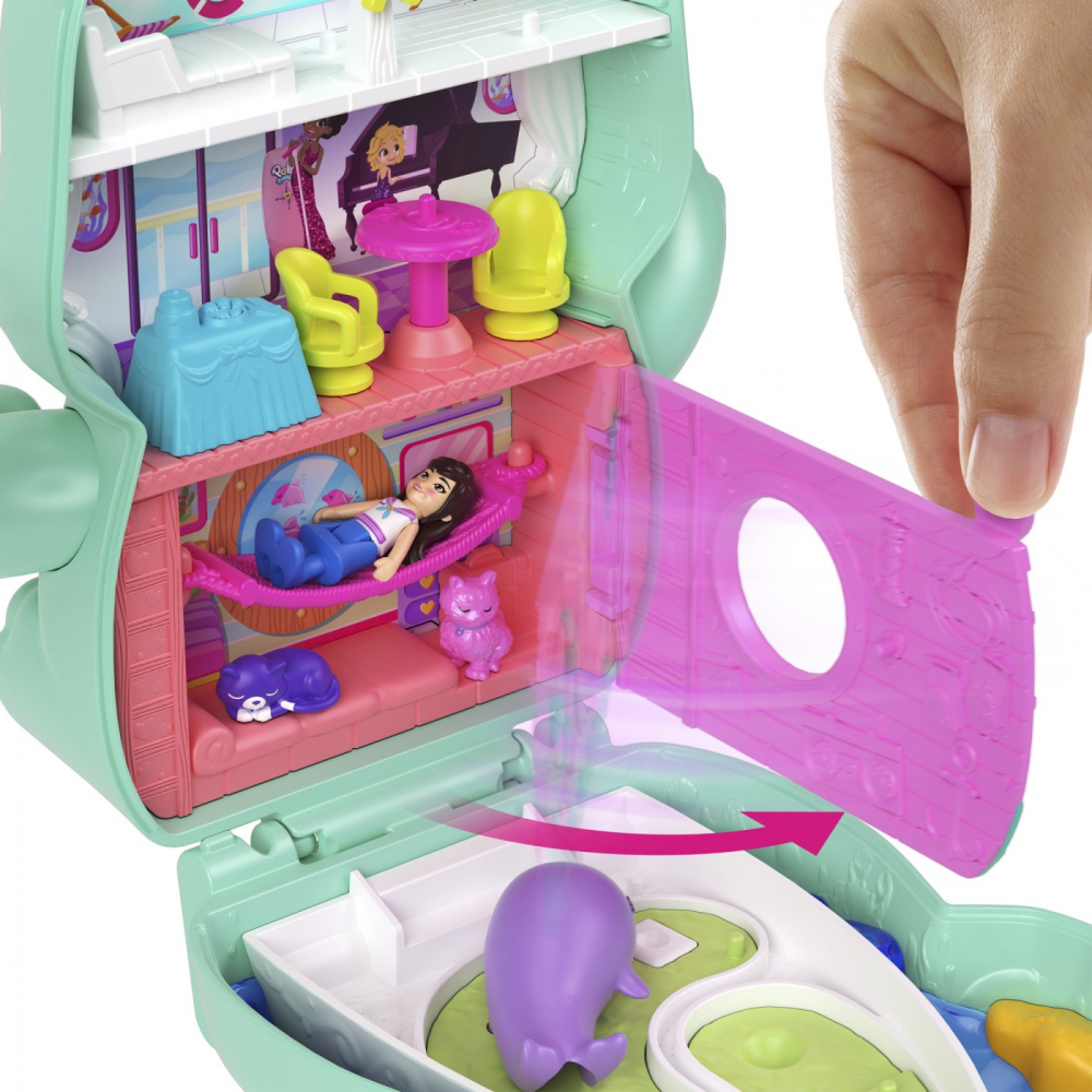 Polly pocket set gentuta animalut pisicuta marinar cu accesorii, varsta de la 4 ani la 8 ani [8]