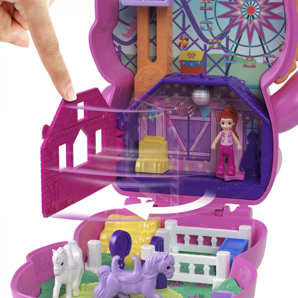 Polly pocket set gentuta animalut ponei la rodeo cu accesorii, varsta de la 4 ani la 8 ani [7]