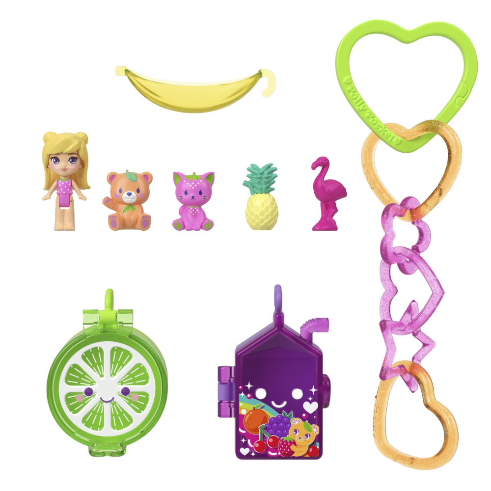 Polly pocket set gentuta animalut ursulet roz cu accesorii copii varsta 4 ani - 8 ani [6]