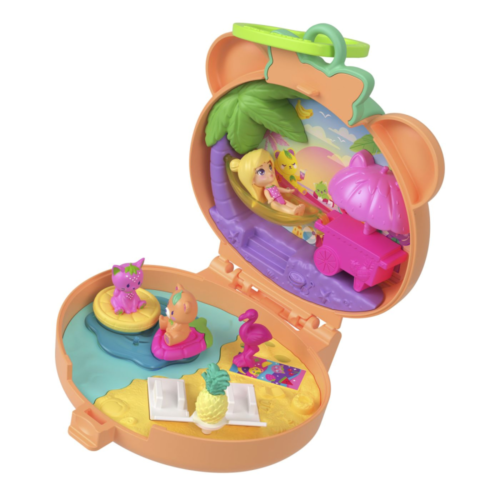 Polly pocket set gentuta animalut ursulet roz cu accesorii copii varsta 4 ani - 8 ani [8]