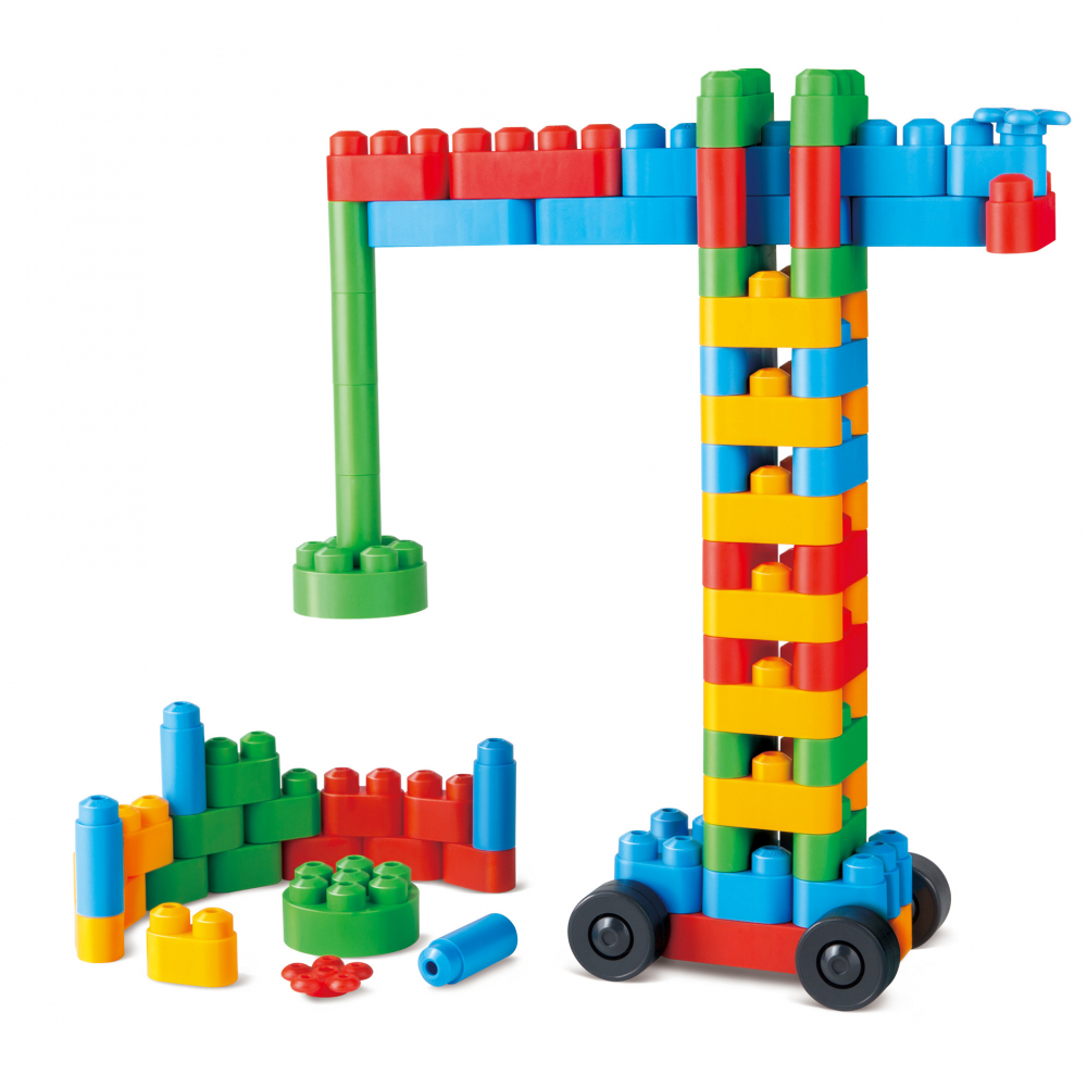 PolyM - Kit de constructor creativ pentru copii (80 piese), copii varsta 18 luni+,3 ani+ [3]