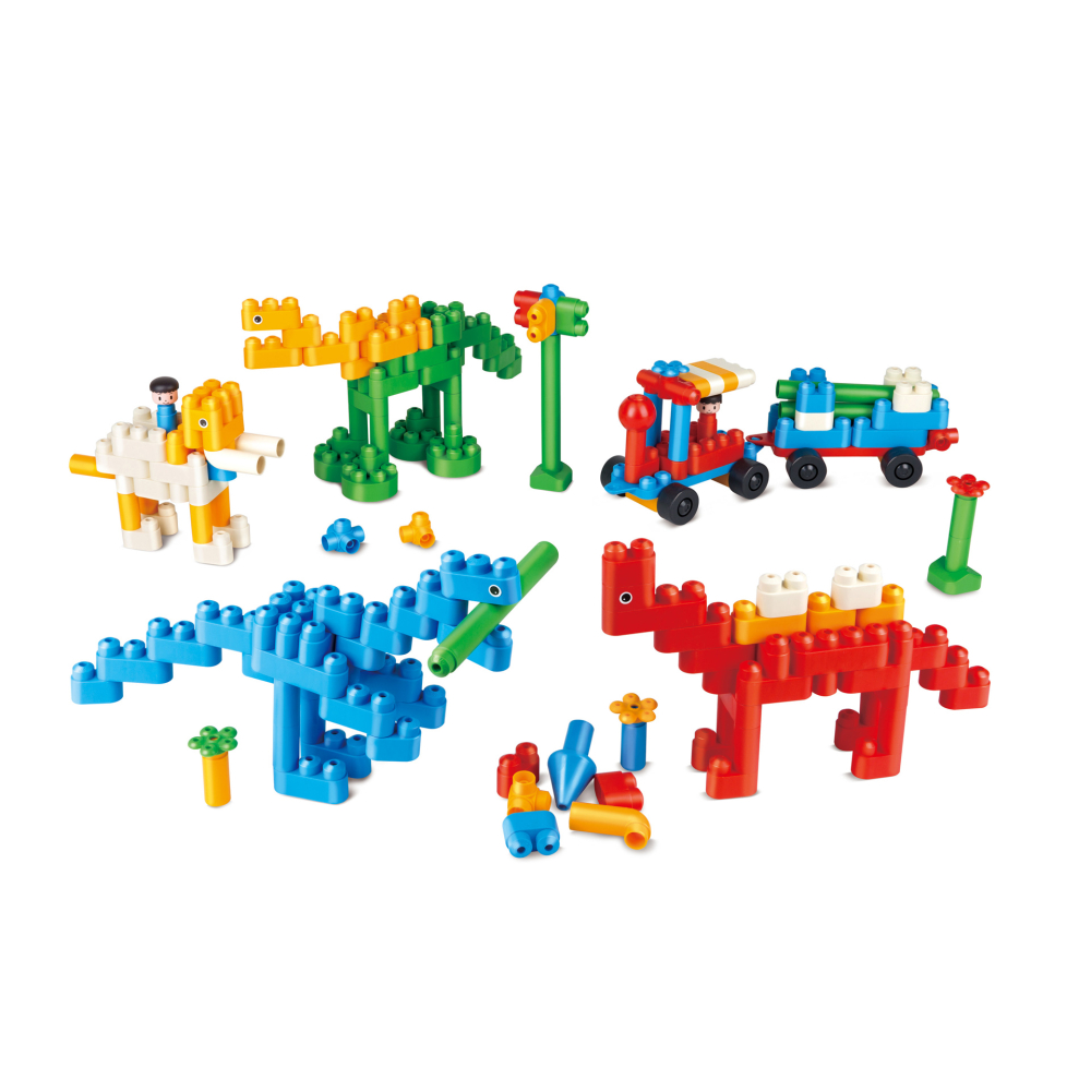 PolyM - Kit de jucarie Paradisul dinozaurilor (200 piese), copii varsta 18 luni+,3 ani+ [5]