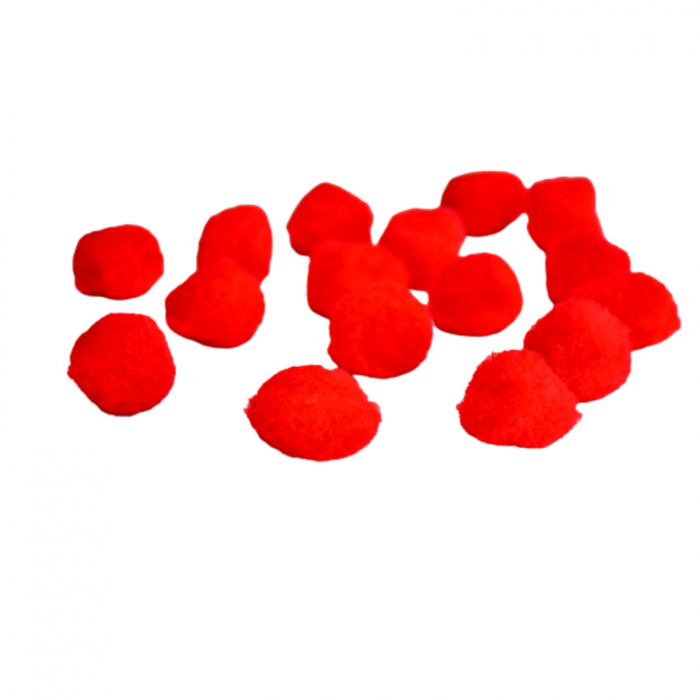 Pom-pom, 15 buc, 30 mm, rosu [4]