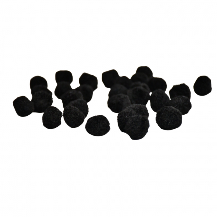 Pom-pom, 30 buc, 20 mm, negru [2]
